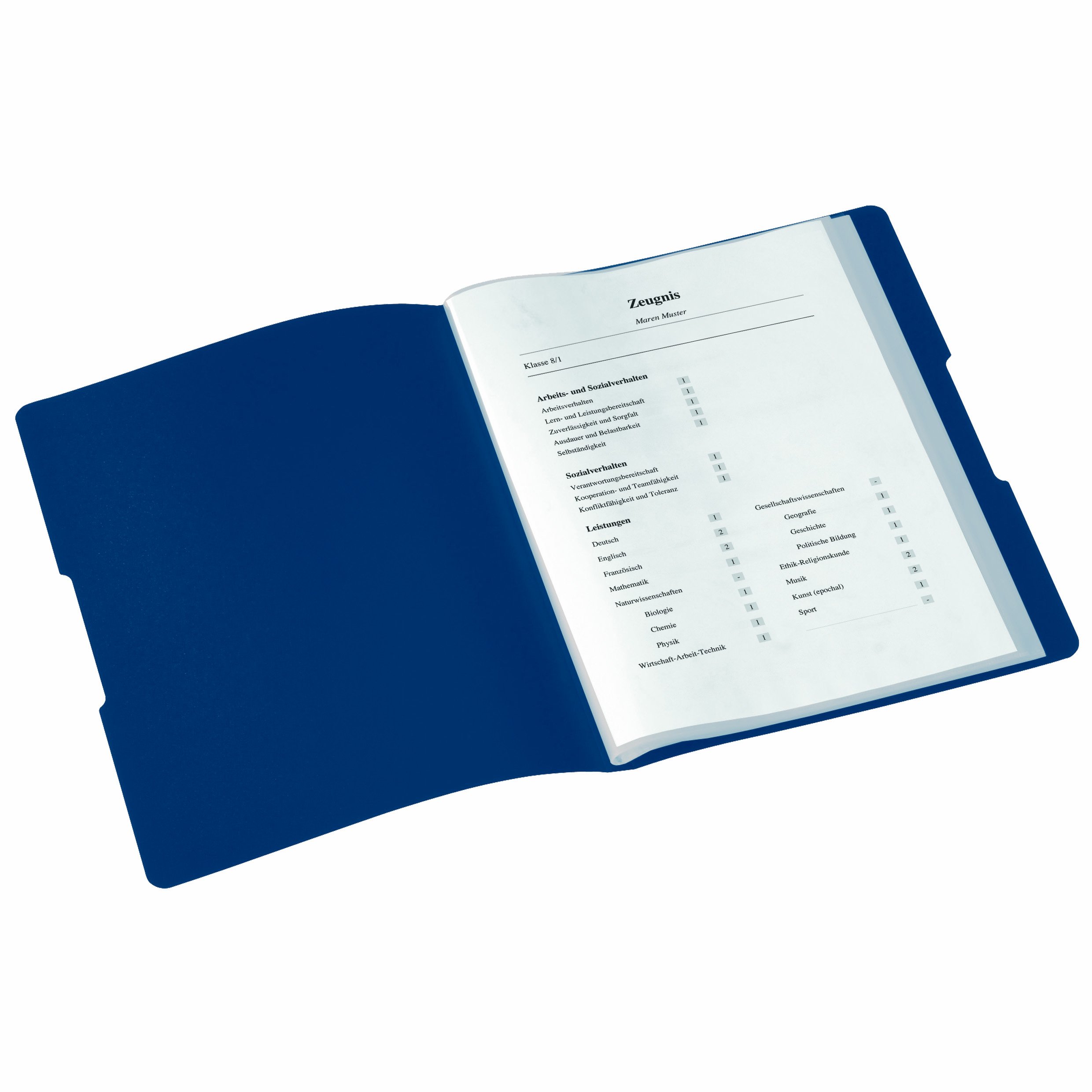 herlitz-sichtbuch-greenline-pp-a4-20-h-llen-zeugnisse-blau image 3