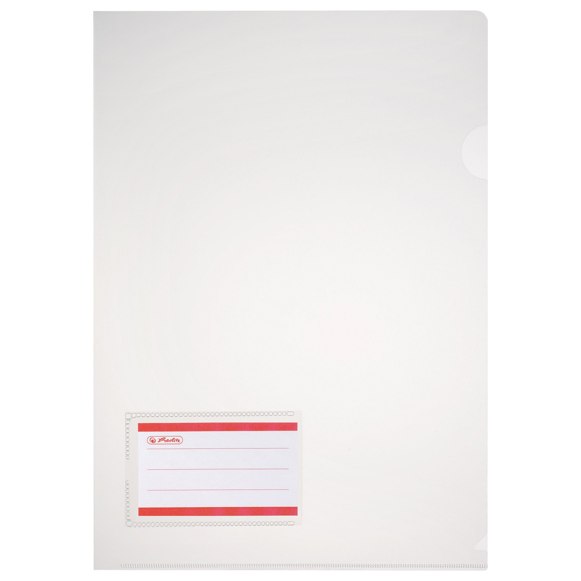 herlitz-stabile-aktenh-lle-dokumentenh-lle-a4-mit-etikett-0-18-mm-transparent image 1