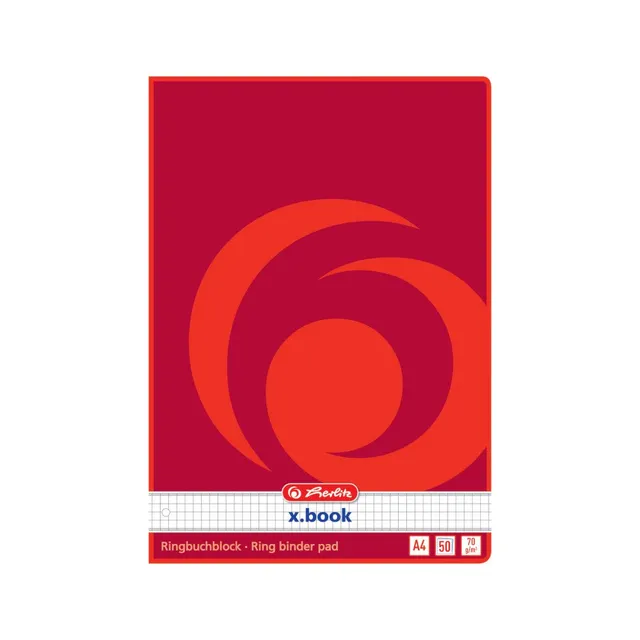 herlitz-311431-ringbuchblock-a4-50-blatt-kariert-4fach-gelocht image 1