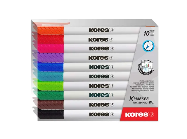 kores-k-marker-whiteboard-marker-fine-set-10-farben image 1
