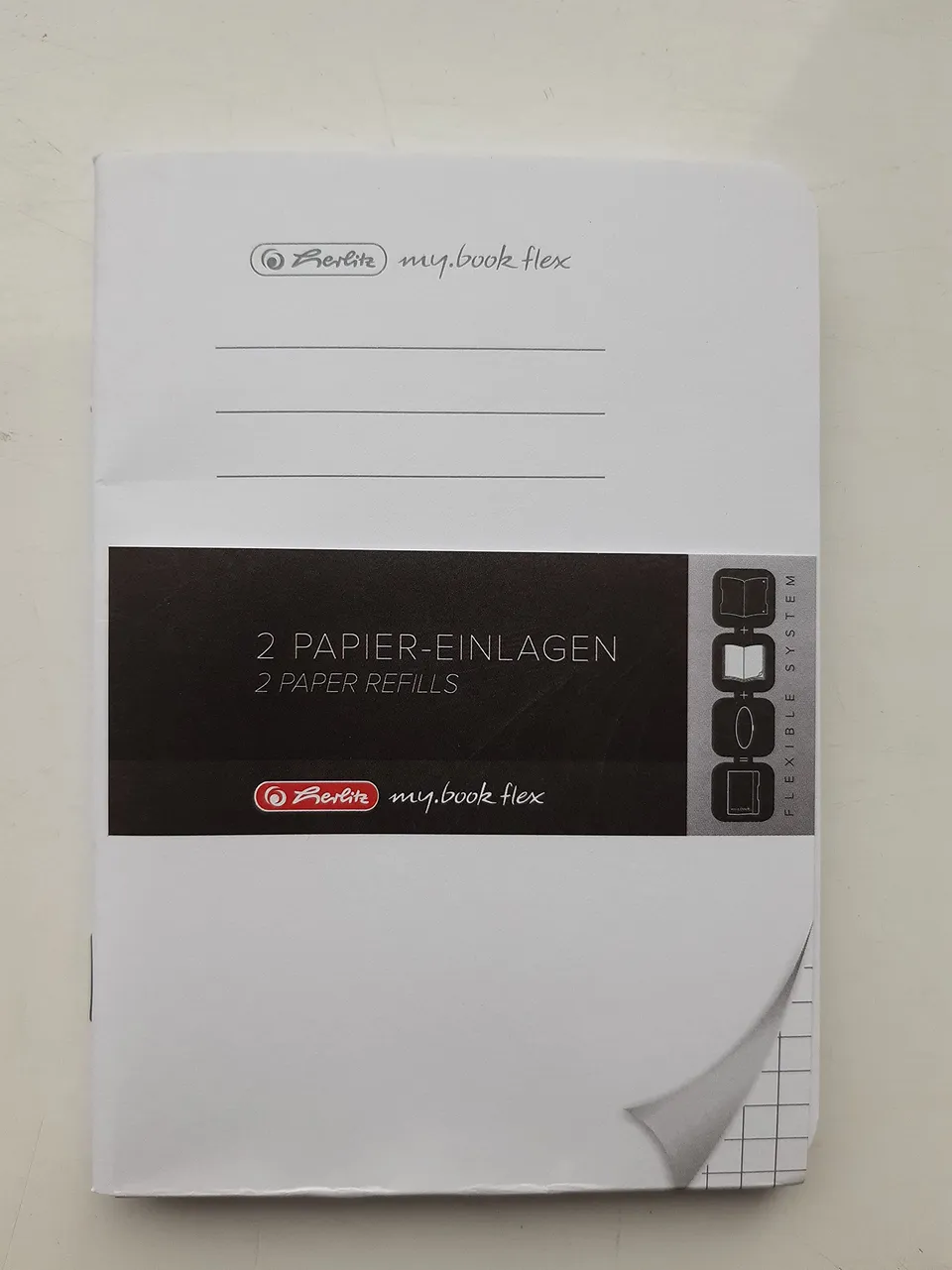 herlitz-refill-f-r-notizheft-flex-a6-kariert-2-x-40-blatt-1-st-ck image 1
