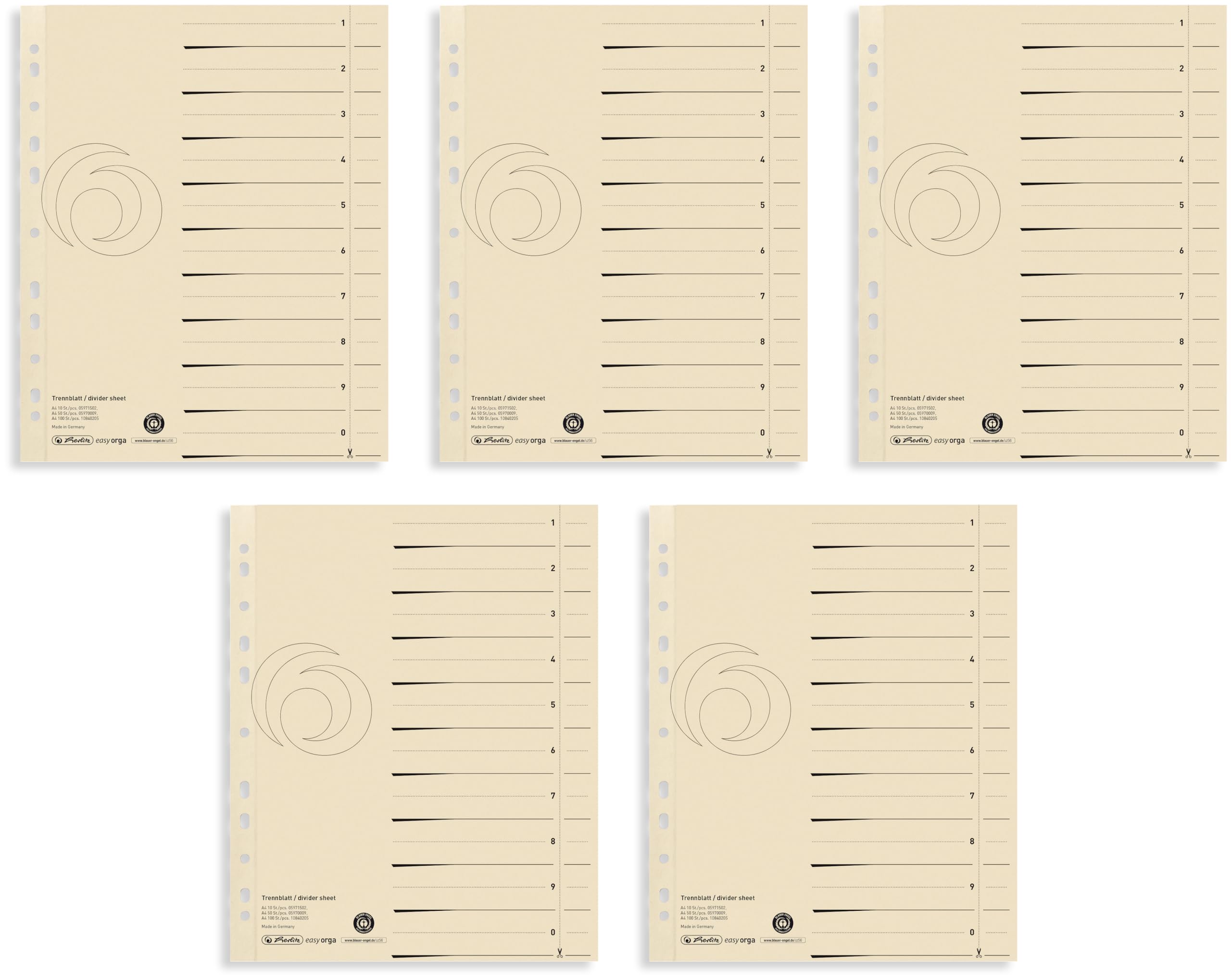 herlitz-10840205-trennblatt-a4-chamois-easyorga-100-st-ck image 3