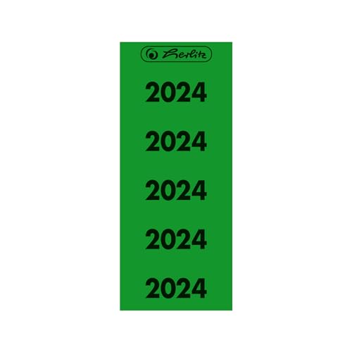 herlitz-ordnerr-cken-etiketten-jahreszahlen-2024-gr-n-selbstklebend-50er-pack image 2