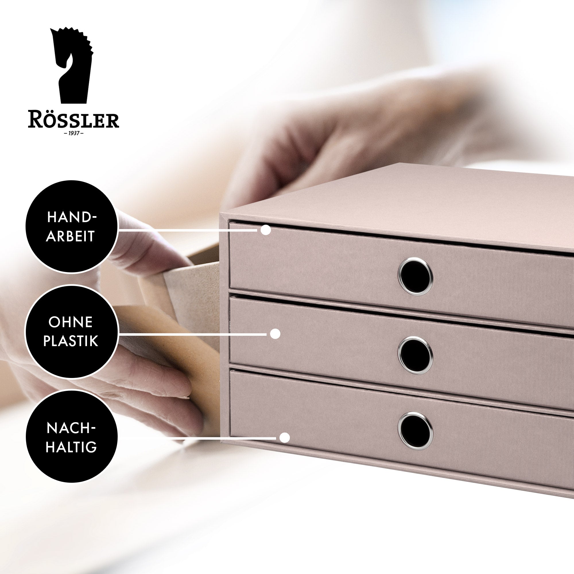 r-ssler-s-o-h-o-schubladenbox-a4-querformat-3-f-cher-powder-rosa image 4