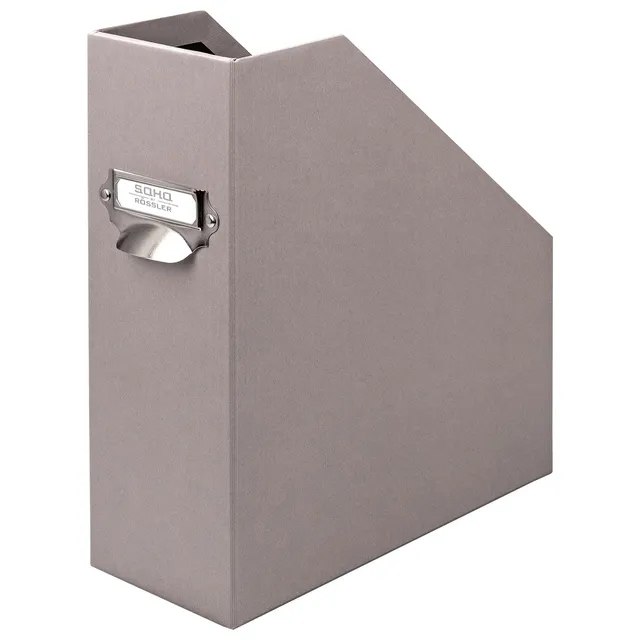 r-ssler-s-o-h-o-stehsammler-a4-zeitschriftensammler-mit-griff-taupe image 1