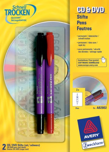 avery-zweckform-cd-dvd-pen-beschriftungsstift-rot-schwarz-2er-pack image 2