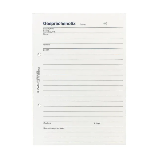 herlitz-892505-gespr-chsnotiz-a5-geblockt-wei-3-st-ck-50-blatt image 1
