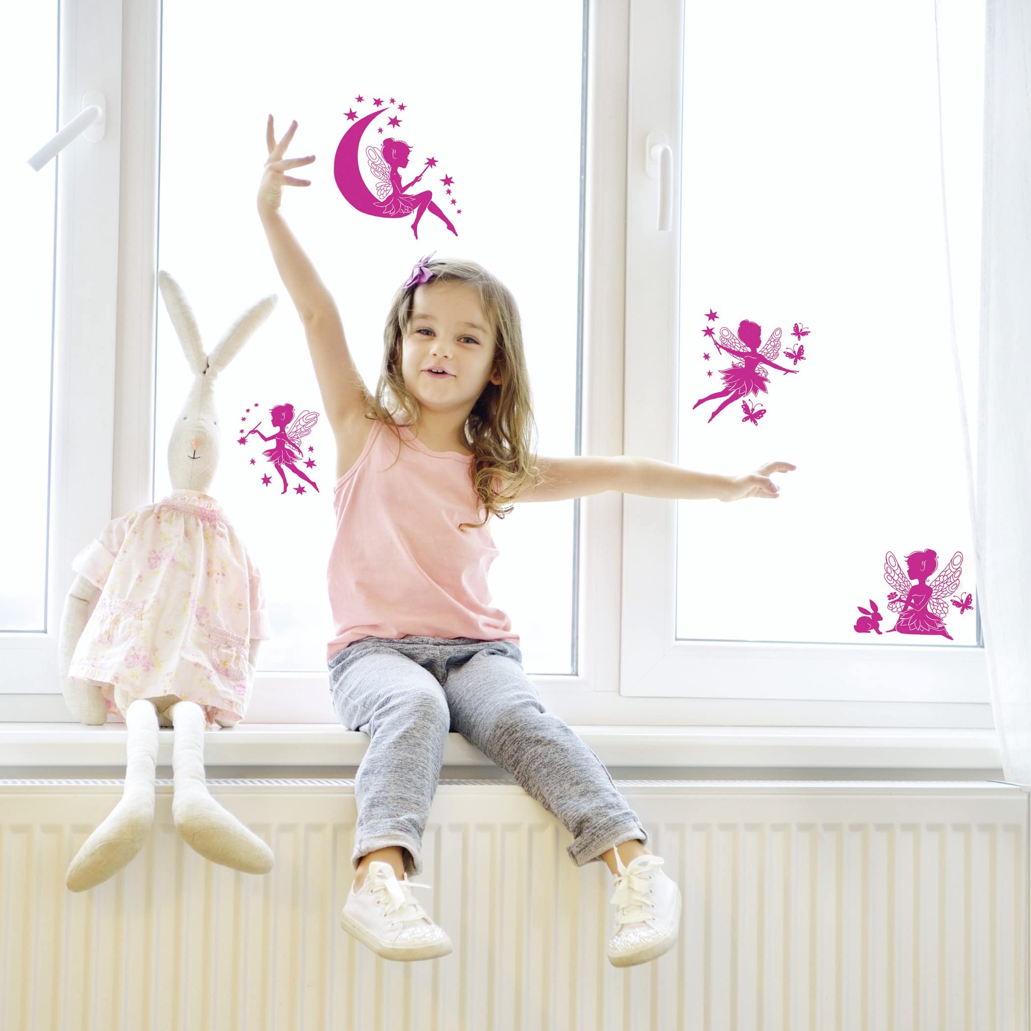 avery-zweckform-54996-fensterbilder-feen-8-selbstklebende-fenstersticker-wasserf image 3