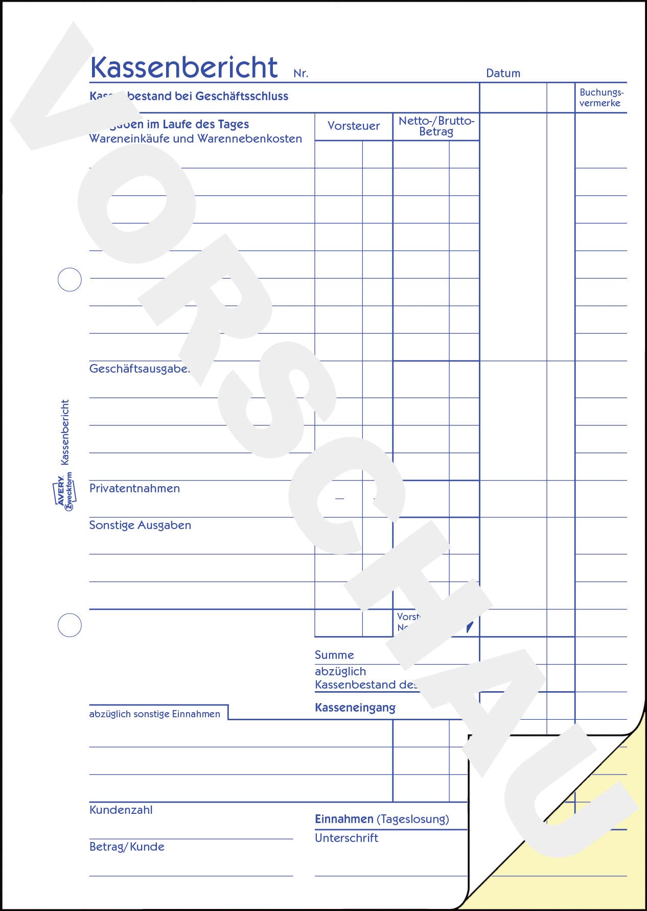 avery-zweckform-1743-kassenbericht-a5-selbstdurchschreibend-2x40-blatt image 3