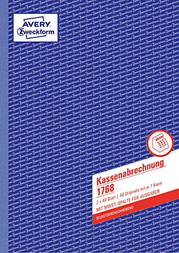 avery-zweckform-1768-kassenabrechnung-a4-selbstdurchschreibend-2x40-blatt image 6