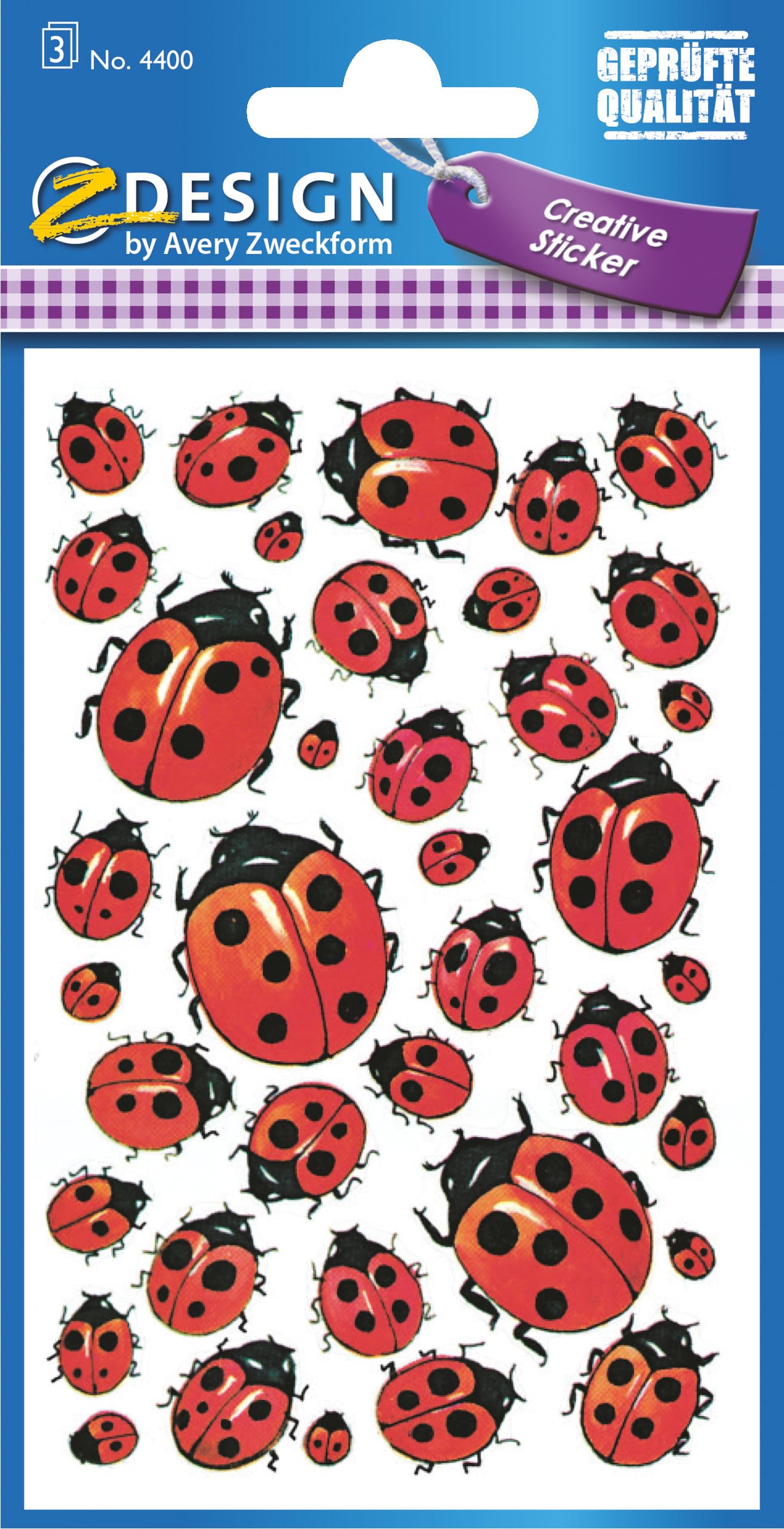 avery-zweckform-4400-papier-sticker-marienk-fer-114-dekosticker-selbstklebend image 1