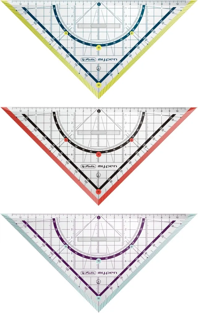herlitz-geometriedreieck-25-cm-bruchsicher-mit-griff-farbkombi-sortiert image 1