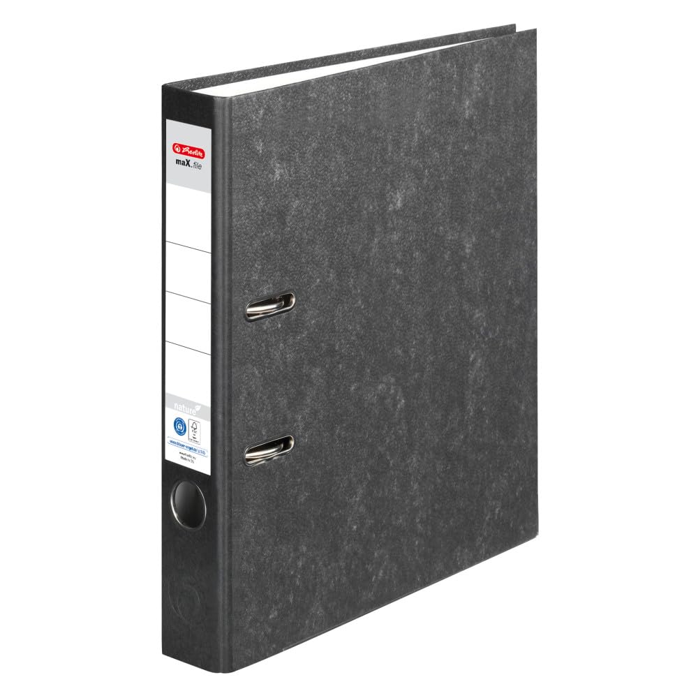 herlitz-ordner-max-file-nature-a4-5-cm-wolkenmarmor-schwarz-25-st-ck image 1