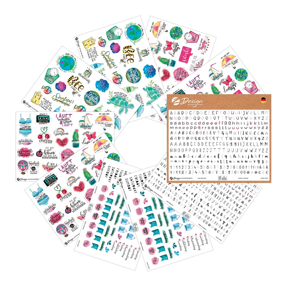 avery-zweckform-926-bullet-journal-sticker-set-art-51005-mit-silberpr-gung image 1
