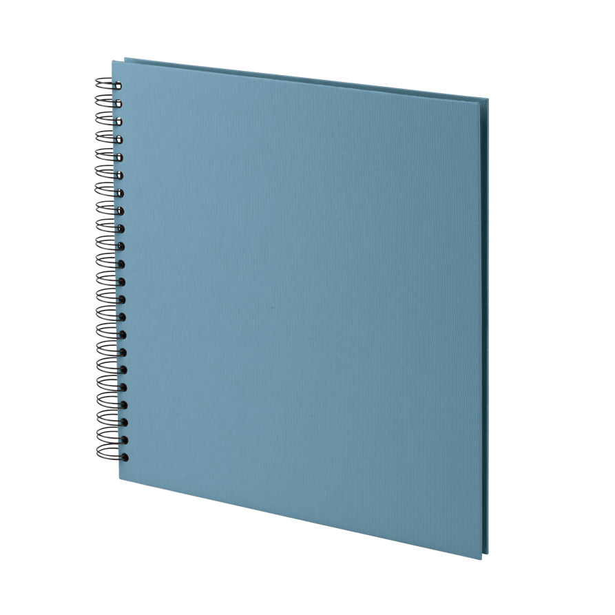 r-ssler-s-o-h-o-spiral-fotoalbum-blanko-31x30-cm-60-schwarze-seiten-denim-blau image 1