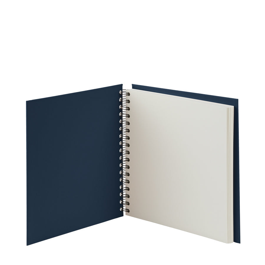 r-ssler-s-o-h-o-spiral-fotoalbum-blanko-25x23cm-60-seiten-navy-blau image 2