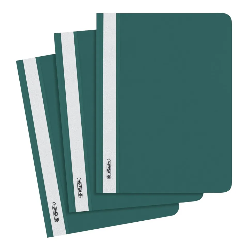 herlitz-schnellhefter-a5-kunststoff-dunkelgr-n-10-st-ck image 1