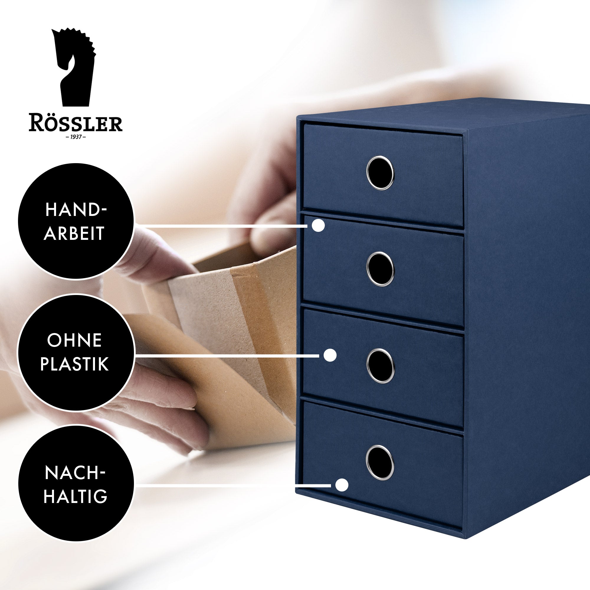 r-ssler-s-o-h-o-schubladenbox-a5-din-lang-4-f-cher-navy-blau image 5