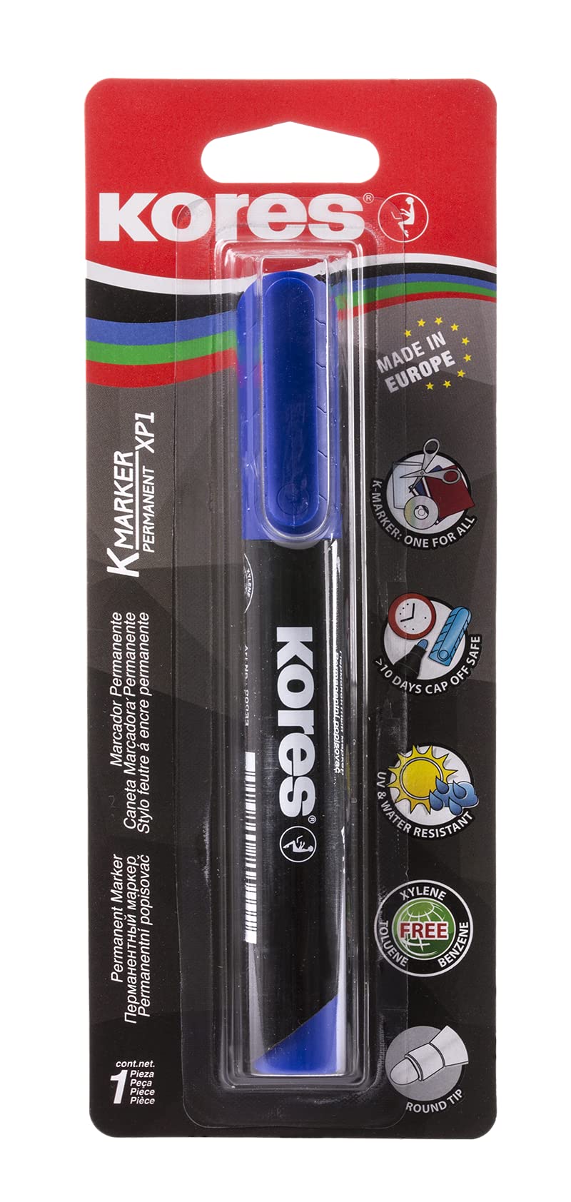 kores-xp1-permanent-marker-rundspitze-3-mm-blau image 2