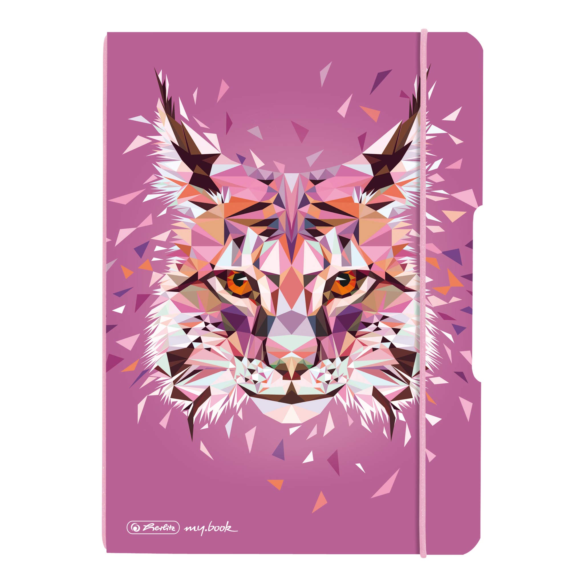 herlitz-my-book-flex-notizheft-a5-punktiert-wild-animals-luchs-mit-wechselcover image 1