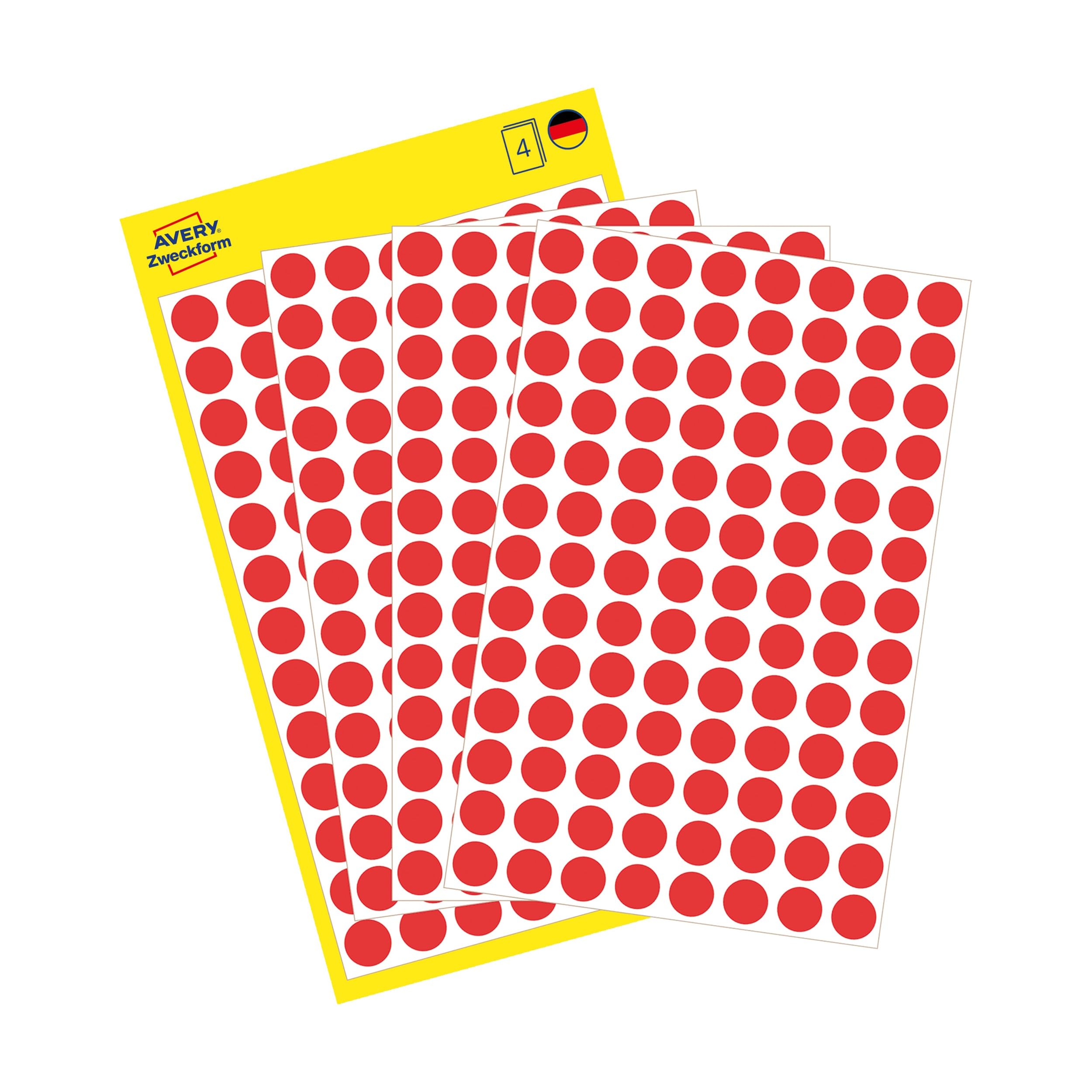 avery-zweckform-3010-markierungspunkte-8-mm-416-rote-klebepunkte-papier image 1