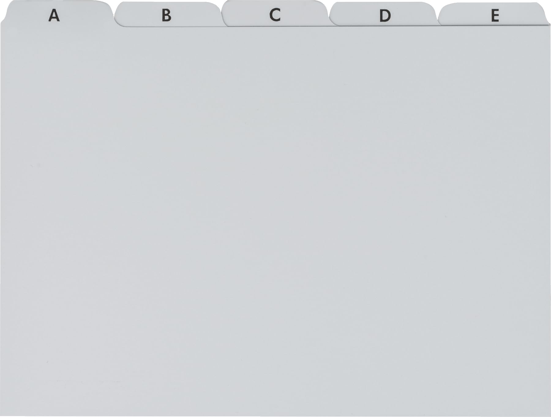brunnen-leitkarte-karteiregister-a-z-kunststoff-a5-grau image 1