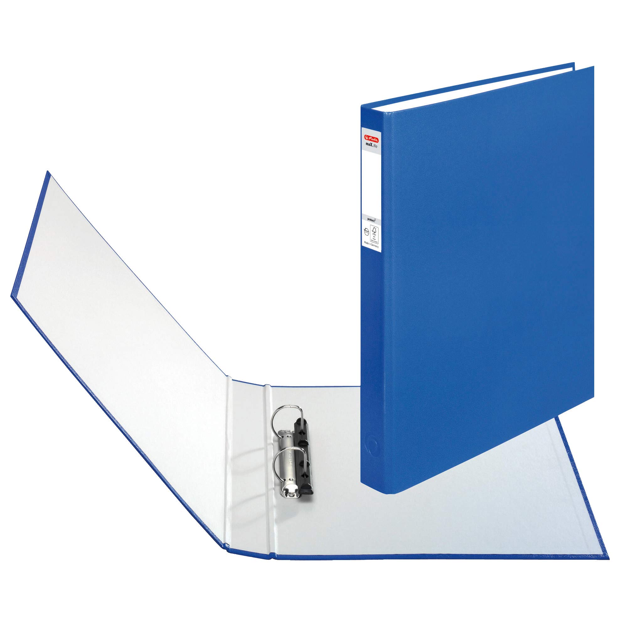 herlitz-max-file-protect-ringbuch-a4-2-ring-25mm-blau image 2