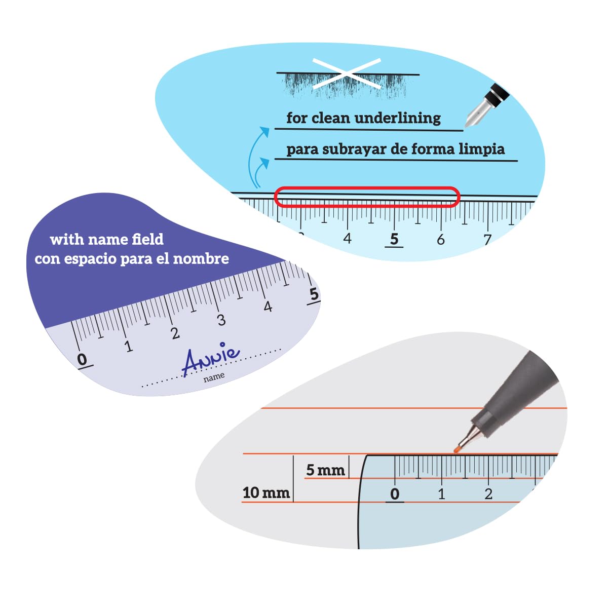 kores-geo15-mathematik-set-4-teilig-lineal-winkelmesser-zeichendreieck image 6