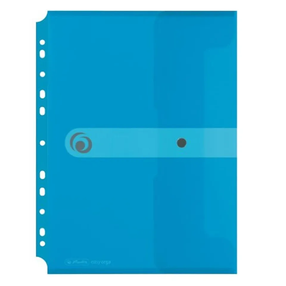 herlitz-dokumententasche-a4-zum-abheften-pp-transparent-blau-6er-pack image 1