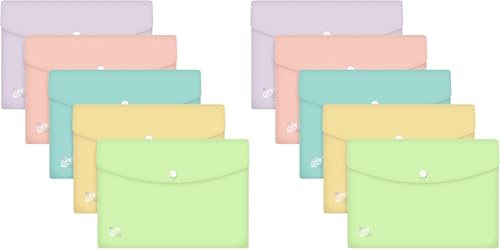 oxford-dokumentenmappe-a5-kunststoff-transparent-10er-pastell image 4