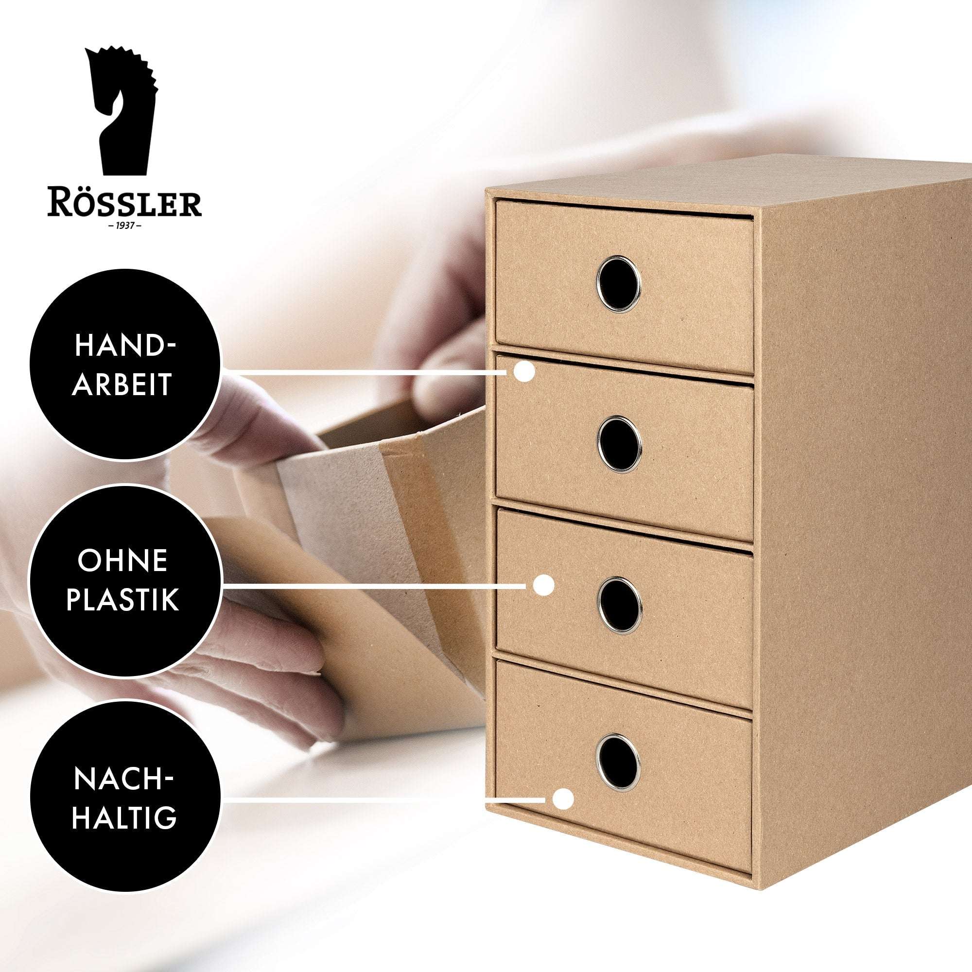 r-ssler-s-o-h-o-schubladenbox-a5-4-f-cher-kraft image 3