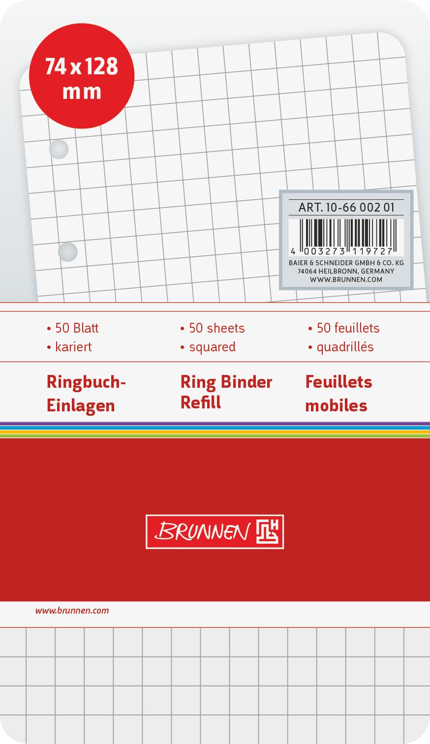 brunnen-106600201-ringbucheinlagen-7-4-x-12-8-cm-kariert-50-blatt image 3