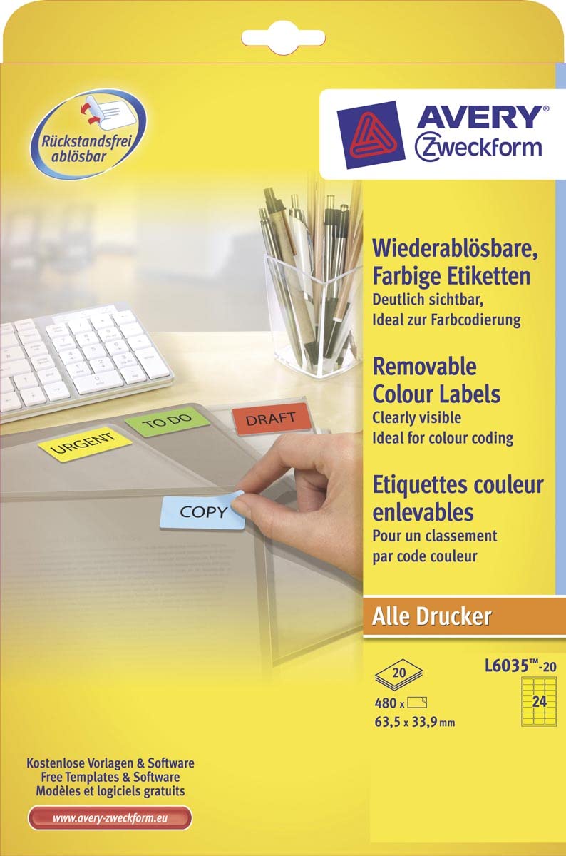 avery-zweckform-l6035-20-gelbe-etiketten-63-5-x-33-9-mm-480-st-ck image 1