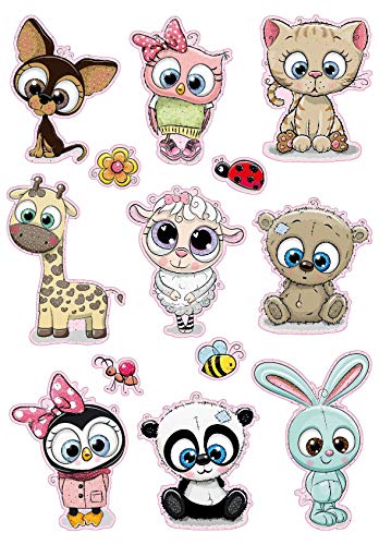 avery-zweckform-z-design-kinder-sticker-53252-tierbabys-mit-glitter-13-extra-gro image 6
