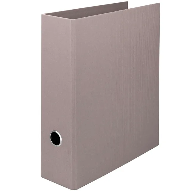 r-ssler-s-o-h-o-ordner-breit-a4-8-5-cm-taupe-mit-rippenpr-gung image 1