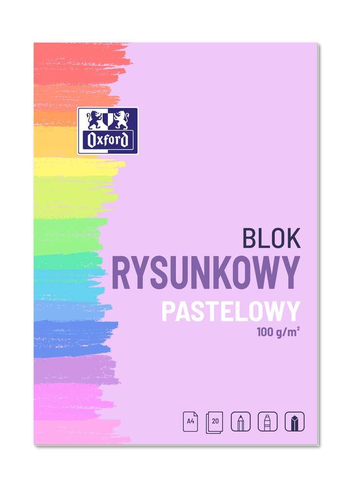 oxford-zeichenblock-a4-pastell-10-blatt-100g-m image 1