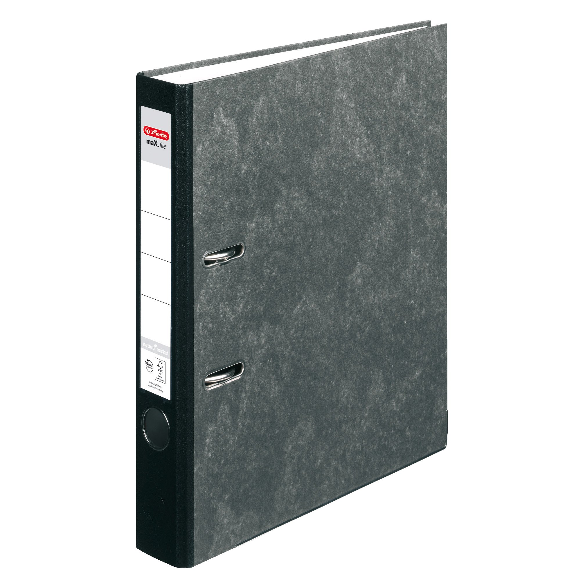 herlitz-10900264-ordner-max-file-nature-pocket-a4-5-cm-wolkenmarmor image 1