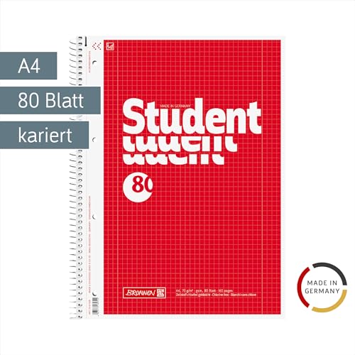 brunnen-1067928-notizblock-student-a4-kariert-lineatur-28-80-blatt image 5