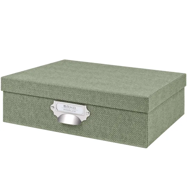 r-ssler-s-o-h-o-aufbewahrungsbox-mit-deckel-a4-geschenkbox-salbei-gr-n image 1