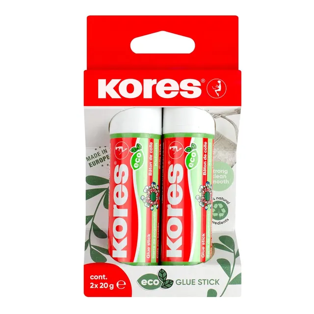 kores-eco-klebestift-20-g-2er-pack-wei image 1