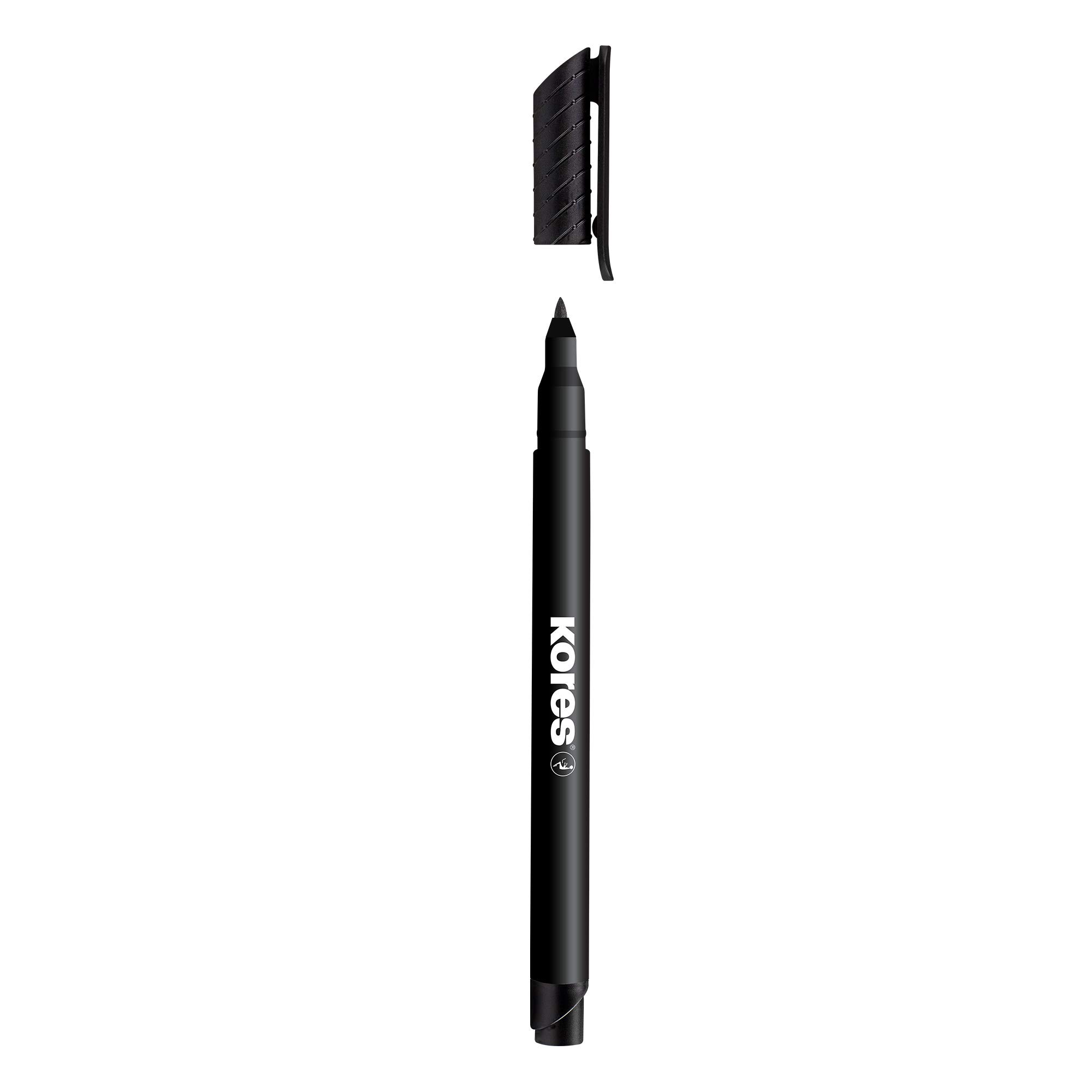 kores-k-marker-fine-m-permanentmarker-schwarz-12er-pack-d-nne-spitze image 2