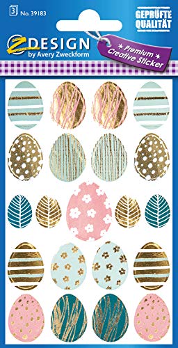 avery-zweckform-z-design-39183-ostersticker-21-aufkleber-pastell-mit-goldpr-gung image 5
