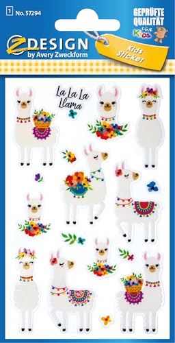 avery-zweckform-z-design-57294-glitter-sticker-lama-16-aufkleber image 6