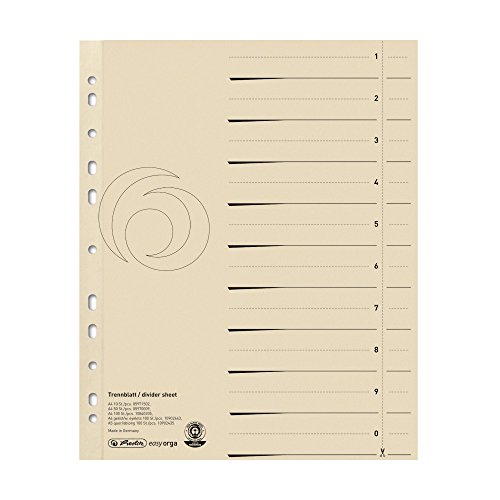 herlitz-10840205-trennblatt-a4-manilakarton-180-g-qm-chamois-10-st-ck image 3