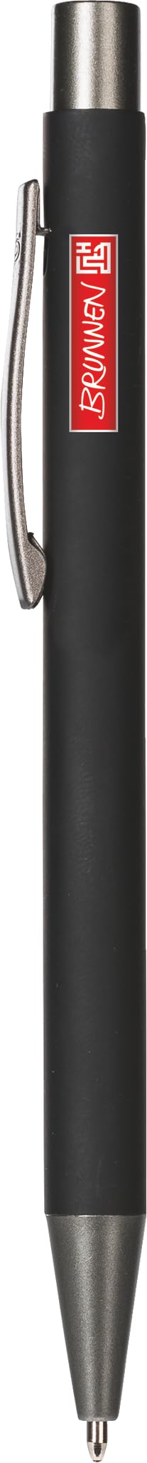 brunnen-colour-code-kugelschreiber-onyx-gummiert-stripe-14-cm image 1