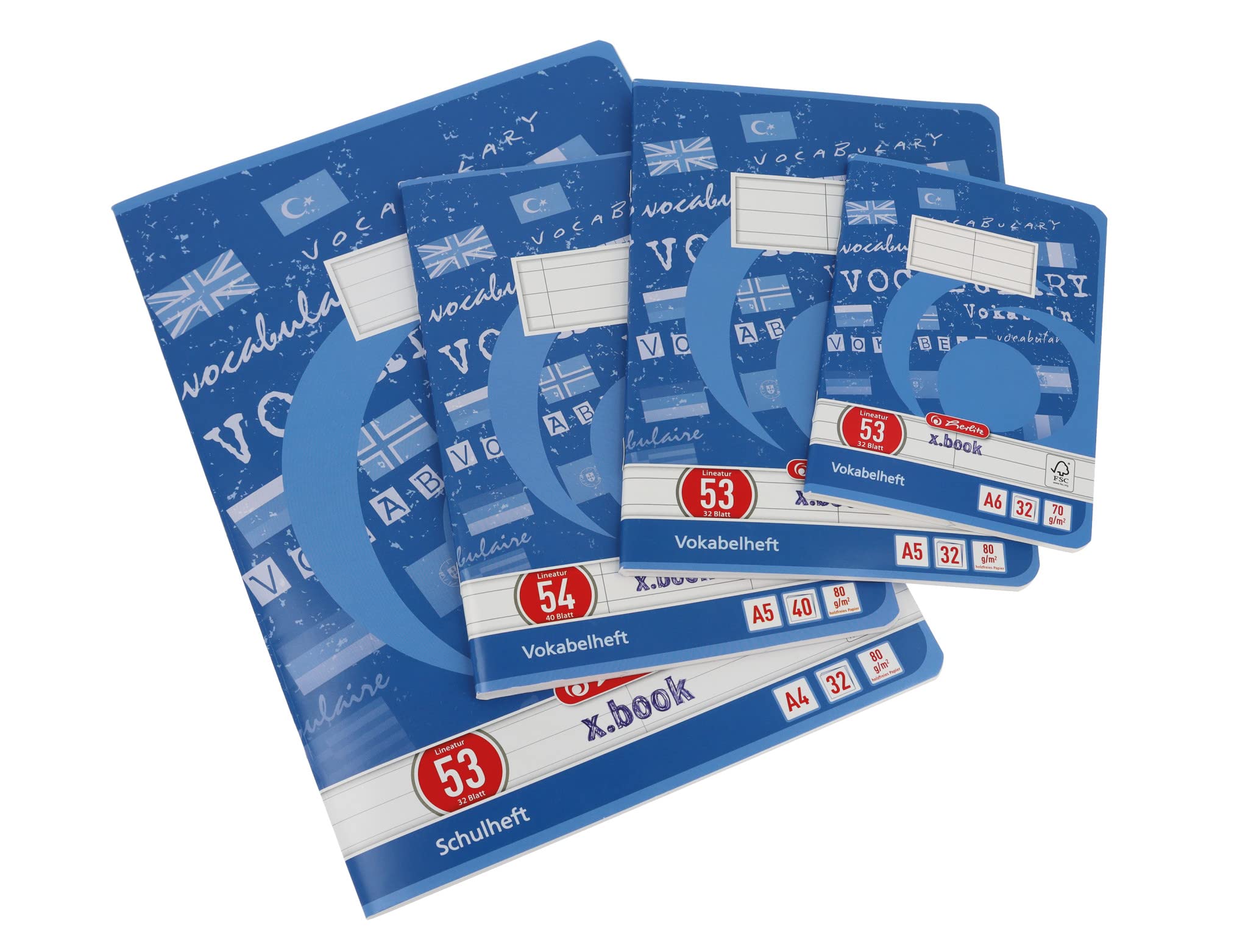 herlitz-x-book-vokabelheft-a4-lineatur-53-32-blatt-5-st-ck image 5