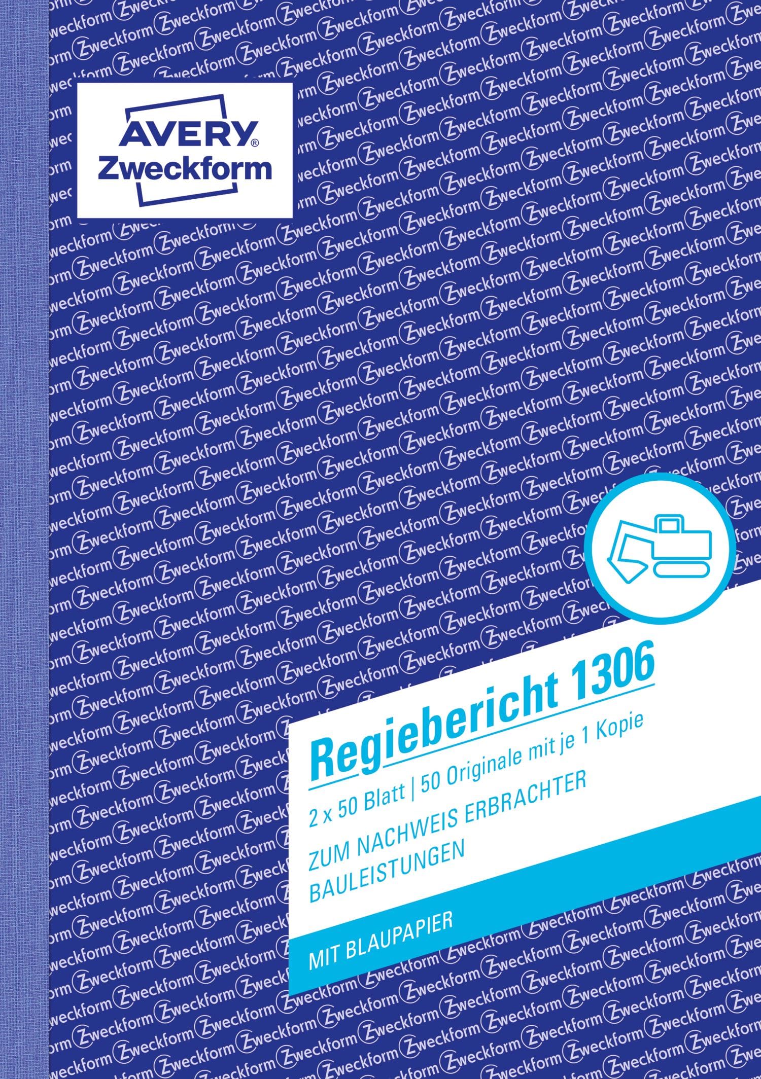 avery-zweckform-1306-regiebericht-a5-2x50-blatt-wei-gelb image 1