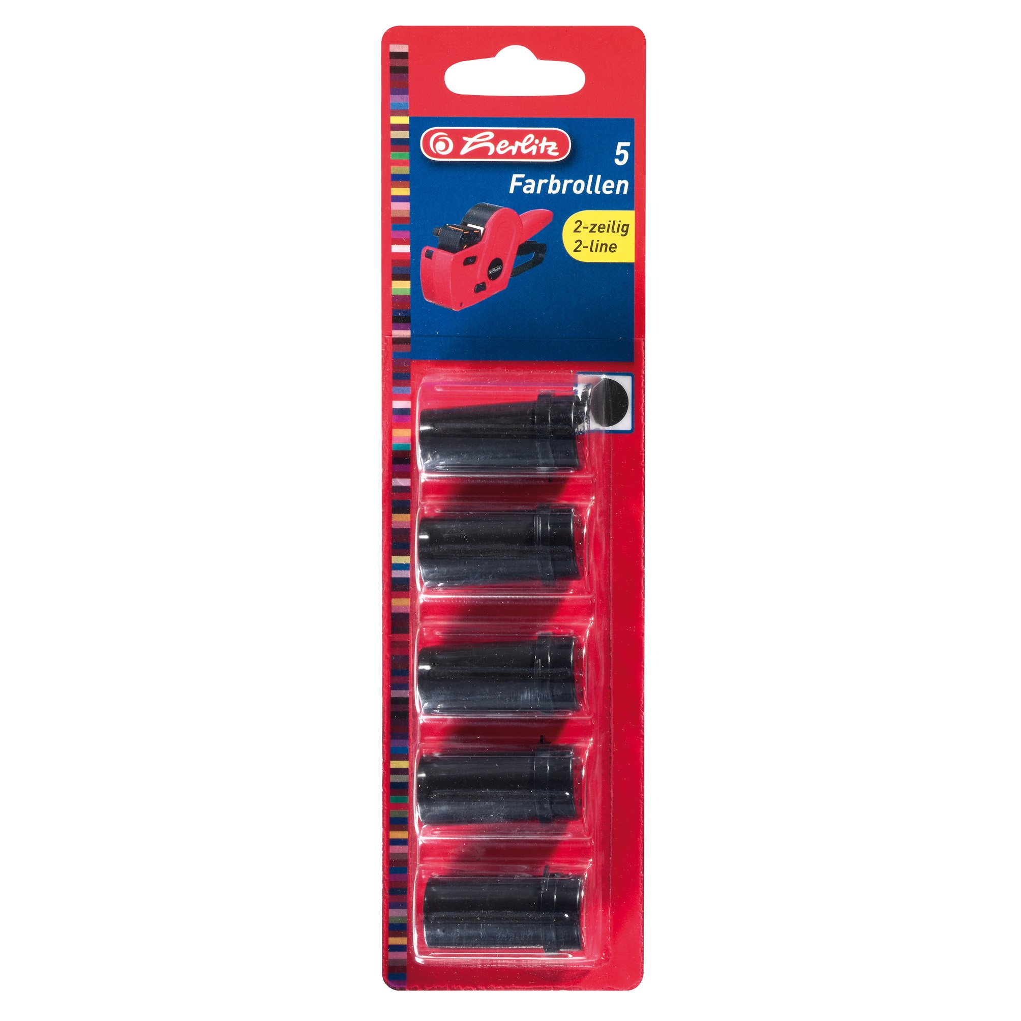 herlitz-ersatzfarbrolle-preisauszeichner-2-zeilig-schwarz-5-st-ck image 2