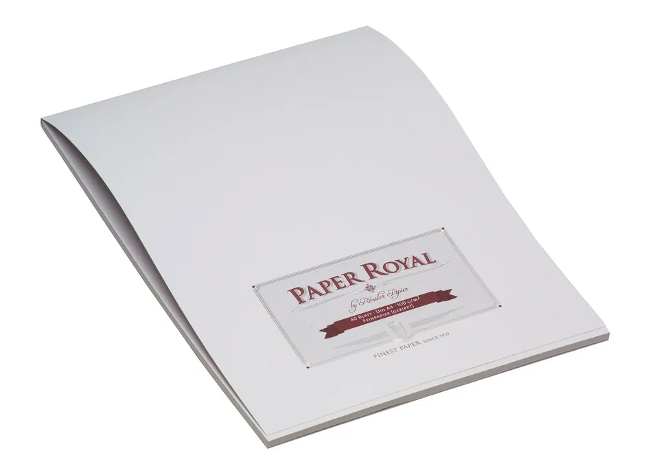 r-ssler-paper-royal-block-a4-40-blatt-gerippt-grau image 1