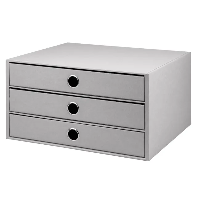 r-ssler-s-o-h-o-schubladenbox-a4-querformat-3-f-cher-stone-grau image 1